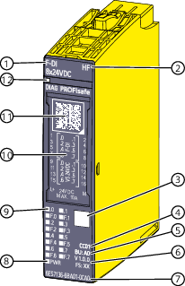 资料参照用的 ET 200SP F-DI 模块外观，不是这次故障模块的现场照片